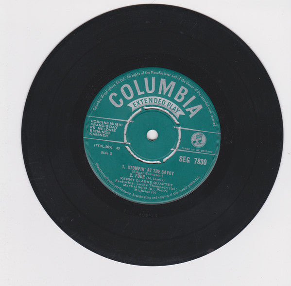 Kenny Clarke Quartet : Relax (7", EP)