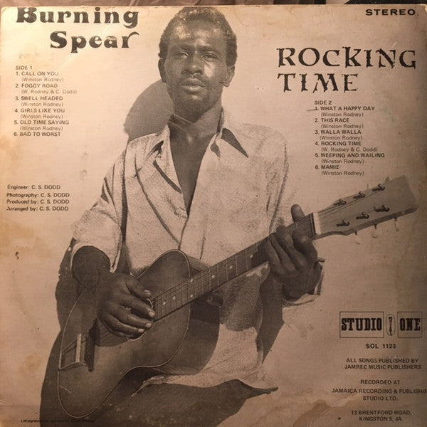 Burning Spear : Rocking Time (LP, Album, RE)