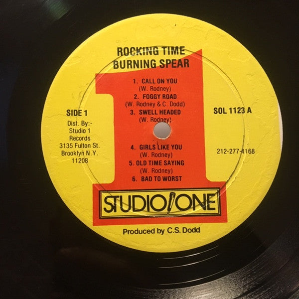 Burning Spear : Rocking Time (LP, Album, RE)