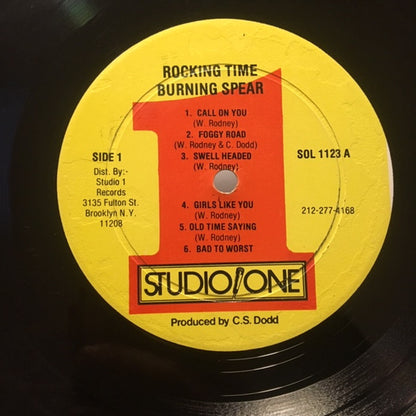 Burning Spear : Rocking Time (LP, Album, RE)