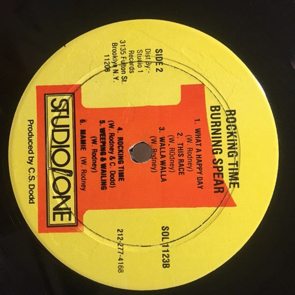 Burning Spear : Rocking Time (LP, Album, RE)