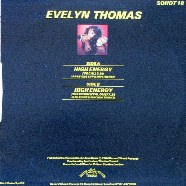 Evelyn Thomas : High-Energy (12", Single)