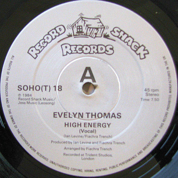 Evelyn Thomas : High-Energy (12", Single)