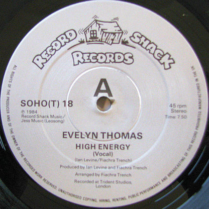 Evelyn Thomas : High-Energy (12", Single)