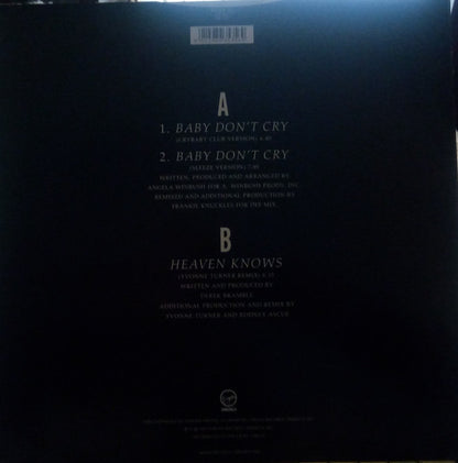 Lalah Hathaway : Baby Don't Cry / Heaven Knows (12")