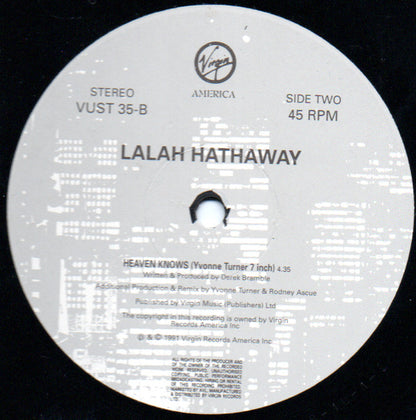 Lalah Hathaway : Baby Don't Cry / Heaven Knows (12")