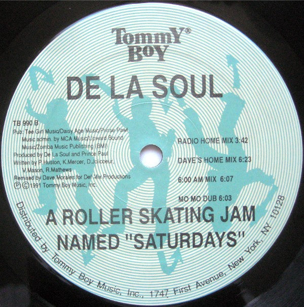 De La Soul : A Roller Skating Jam Named "Saturdays" (12", Maxi)