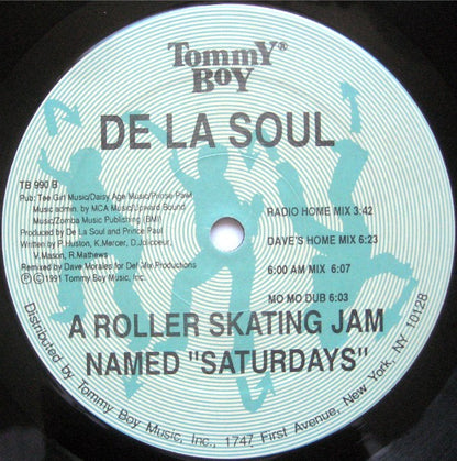 De La Soul : A Roller Skating Jam Named "Saturdays" (12", Maxi)