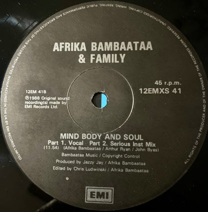 Afrika Bambaataa And Family* Featuring UB40 : Reckless (12", Single, Bla)