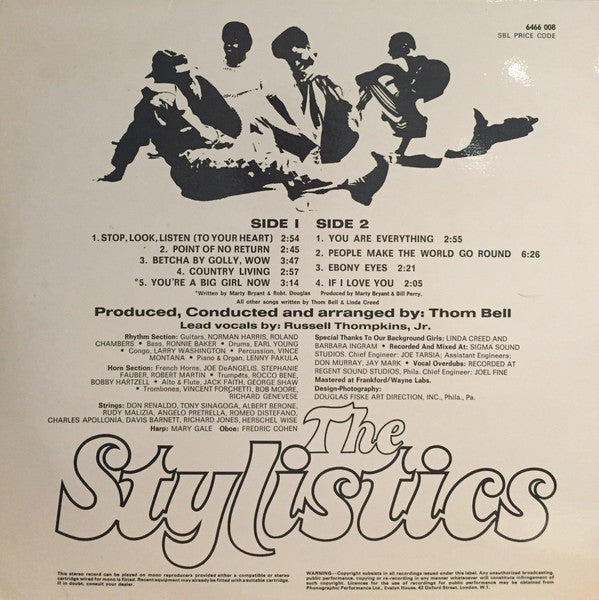 The Stylistics : The Stylistics (LP, Album)