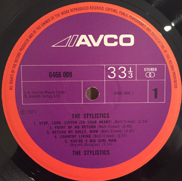The Stylistics : The Stylistics (LP, Album)