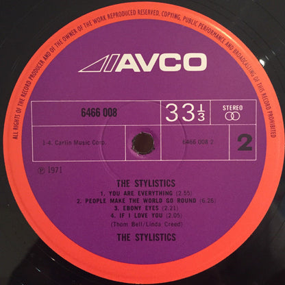 The Stylistics : The Stylistics (LP, Album)