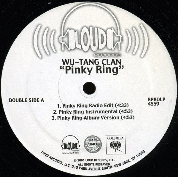 Wu-Tang Clan : Pinky Ring (12", Promo)