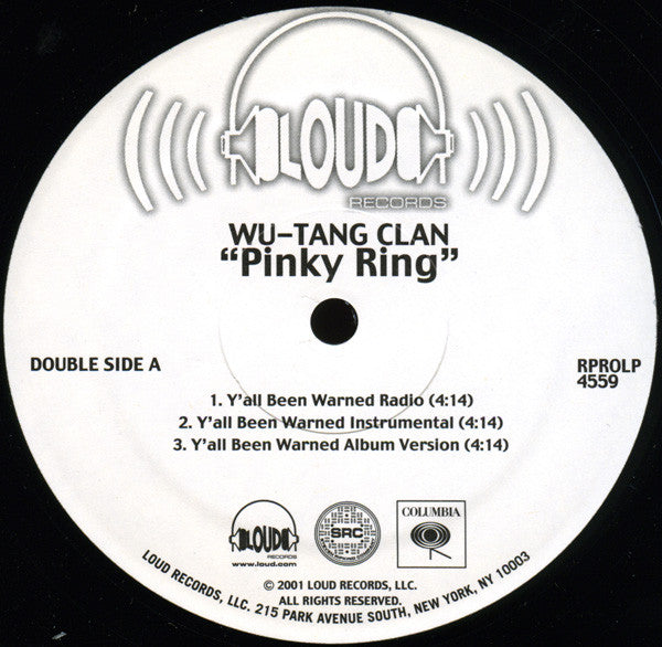 Wu-Tang Clan : Pinky Ring (12", Promo)
