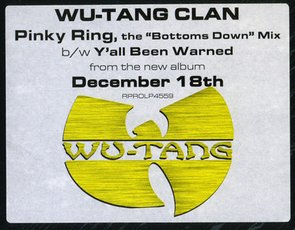 Wu-Tang Clan : Pinky Ring (12", Promo)