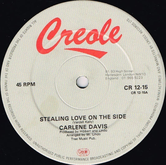 Carlene Davis / Dean Frazer* : Stealing Love On The Side (12")