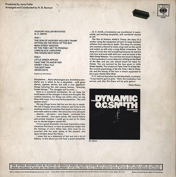 O. C. Smith* : Hickory Holler Revisited (LP, Album)