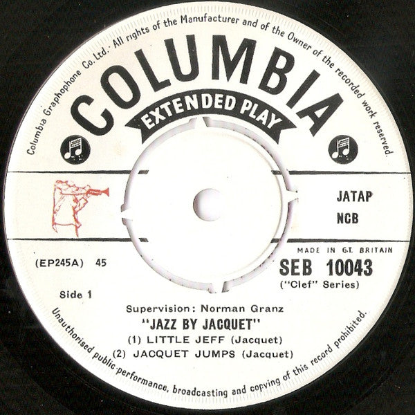 Illinois Jacquet : Jazz By Jacquet (7", EP)