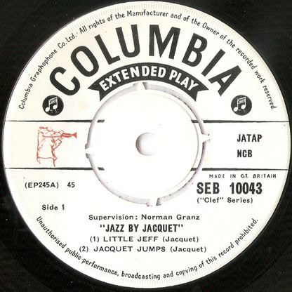 Illinois Jacquet : Jazz By Jacquet (7", EP)