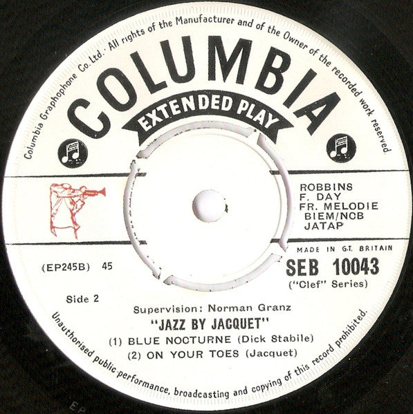 Illinois Jacquet : Jazz By Jacquet (7", EP)