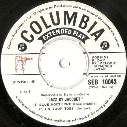Illinois Jacquet : Jazz By Jacquet (7", EP)