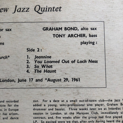 The New Don Rendell Quintet : Roarin' (LP, Album, Mono, M/Print)