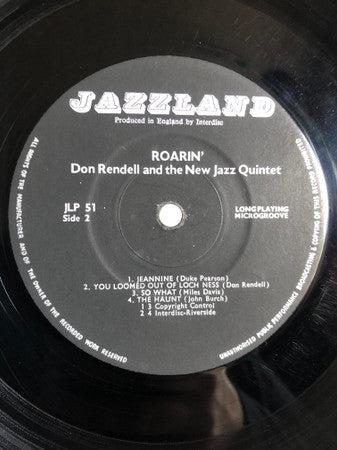 The New Don Rendell Quintet : Roarin' (LP, Album, Mono, M/Print)