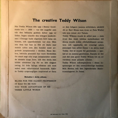 Teddy Wilson : The Creative Teddy Wilson (7", EP)