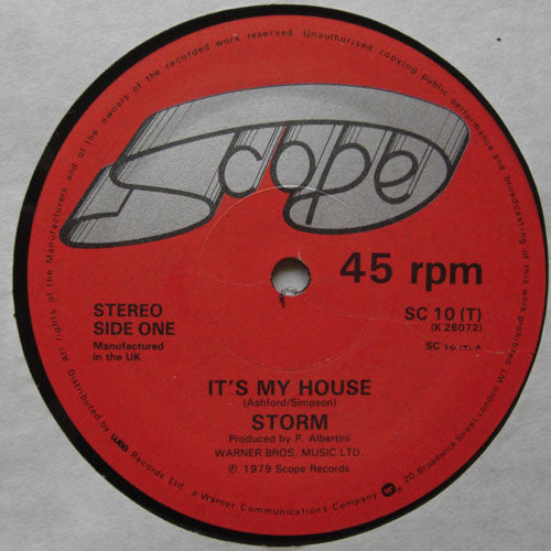 Storm (43) : It's My House (12")