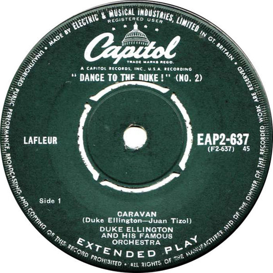 Duke Ellington And His Famous Orchestra* : "Dance To The Duke!"  (No. 2) (7", EP)