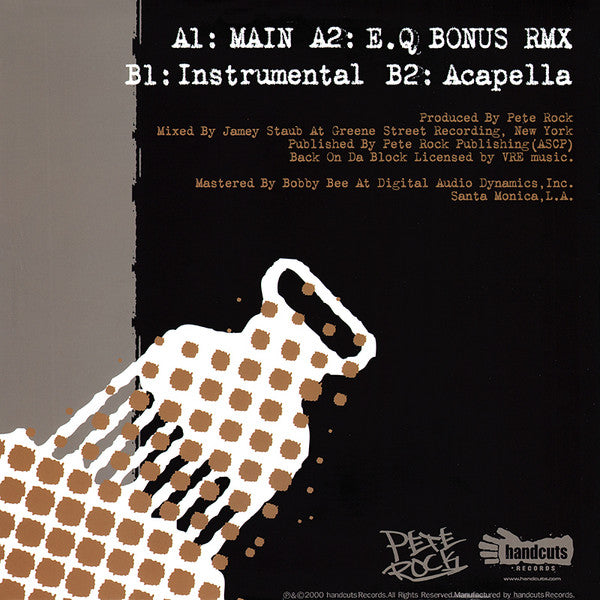 Pete Rock : Back On Da Block (12", RE)