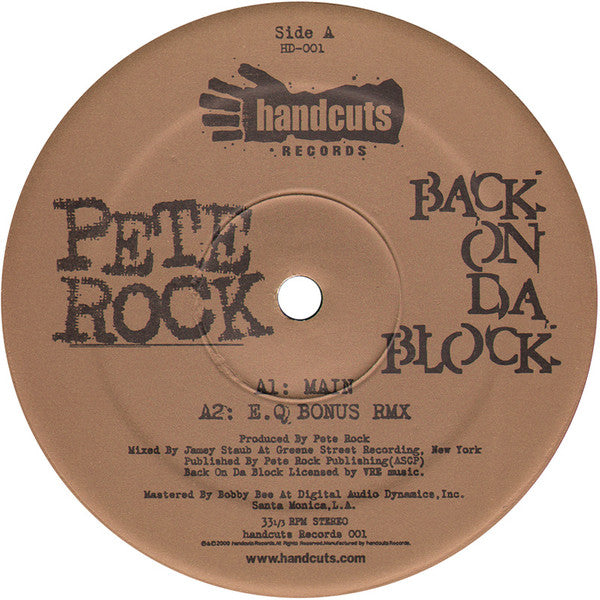 Pete Rock : Back On Da Block (12", RE)