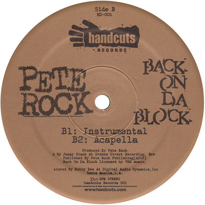 Pete Rock : Back On Da Block (12", RE)