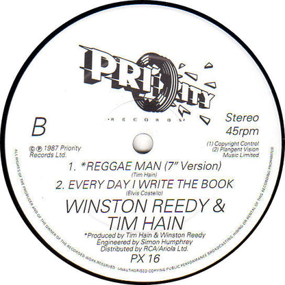 Winston Reedy & Tim Hain : Reggae Man (12")