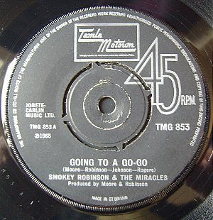 The Miracles : Going To A Go-Go (7", Single)