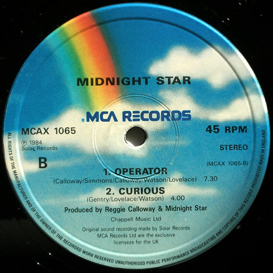 Midnight Star : Headlines (12", Single)