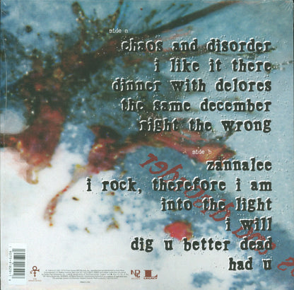 The Artist (Formerly Known As Prince) : Chaos And Disorder (LP, Album, Ltd, RE, Pur)