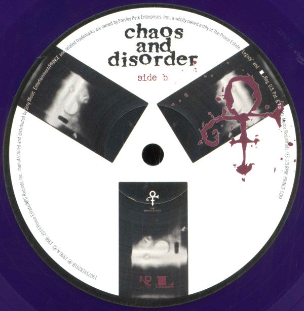 The Artist (Formerly Known As Prince) : Chaos And Disorder (LP, Album, Ltd, RE, Pur)