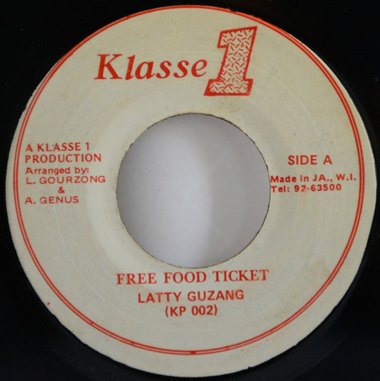 Latty Guzang : Free Food Ticket (7")