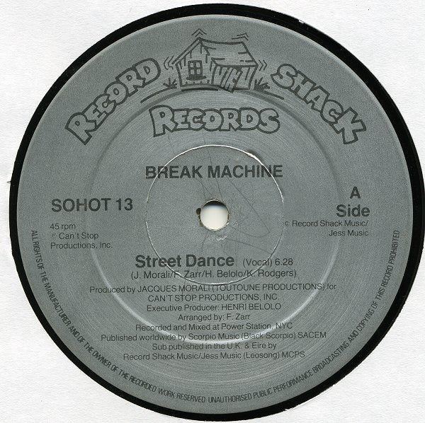 Break Machine : Street Dance (12", Pic)