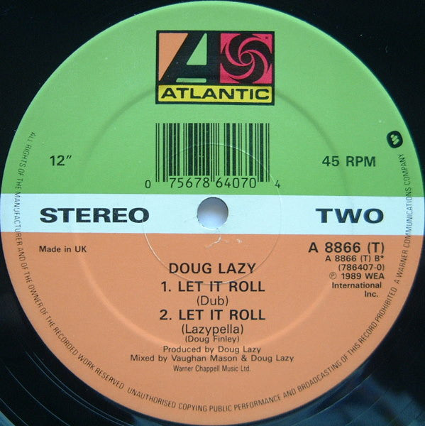 Doug Lazy : Let It Roll (12", Single)