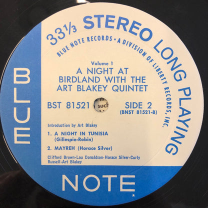 Art Blakey Quintet : A Night At Birdland (Volume 1) (LP, Album, RE, Div)