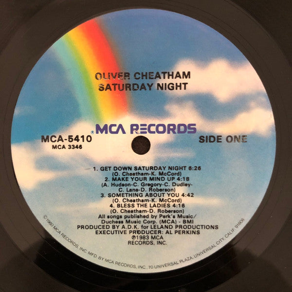 Oliver Cheatham : Saturday Night (LP, Album, Glo)