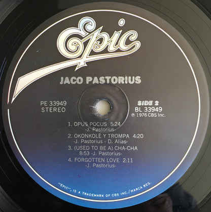 Jaco Pastorius : Jaco Pastorius (LP, Album, RE)