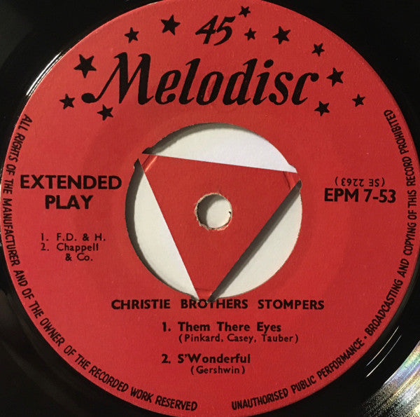 Christie Brothers Stompers : The Christie Brothers Stompers (7", EP)