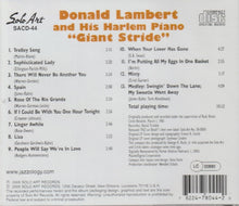Donald Lambert : Giant Stride (CD, Album, RE, RM)