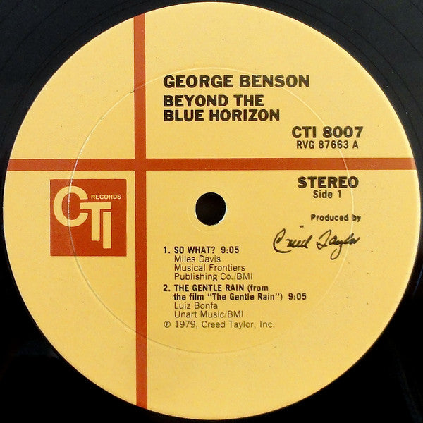 George Benson : Beyond The Blue Horizon (LP, Album, RE, Pit)