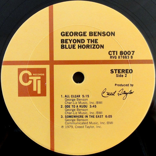 George Benson : Beyond The Blue Horizon (LP, Album, RE, Pit)