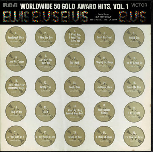 Elvis Presley : Worldwide 50 Gold Award Hits, Vol. 1 (4xLP, Comp, Mono, RE + Box)