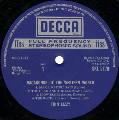 Thin Lizzy : Vagabonds Of The Western World (LP, Album)
